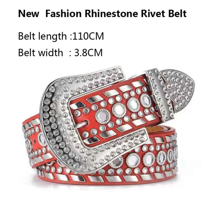 Crystal Rhinestone Versatile Unisex Belt