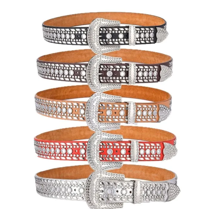 Crystal Rhinestone Versatile Unisex Belt