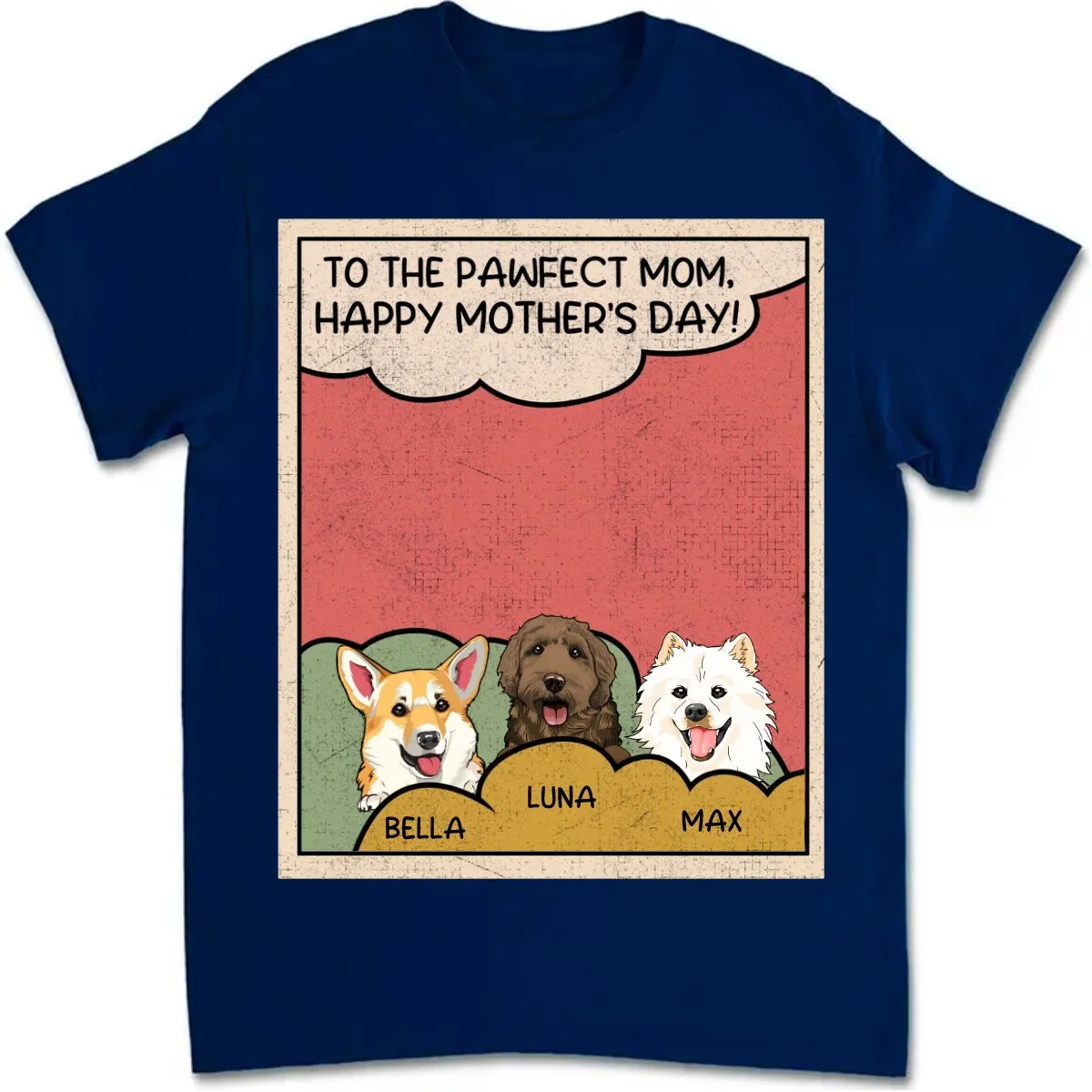 Dog Lovers - To The Pawfect Mom - Personalized Unisex T-Shirt