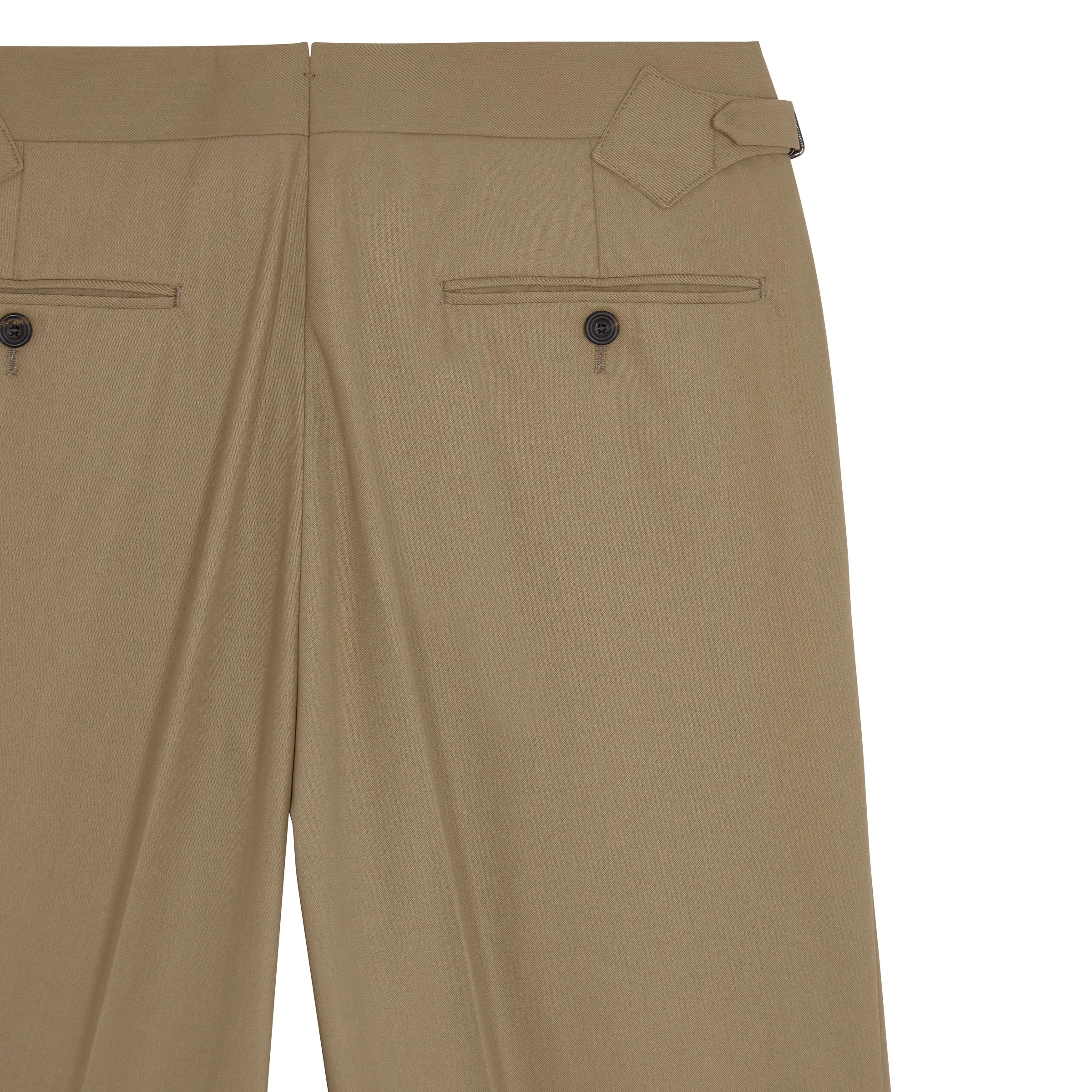 Duke Beige Cotton Twill Trousers