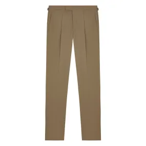 Duke Beige Cotton Twill Trousers