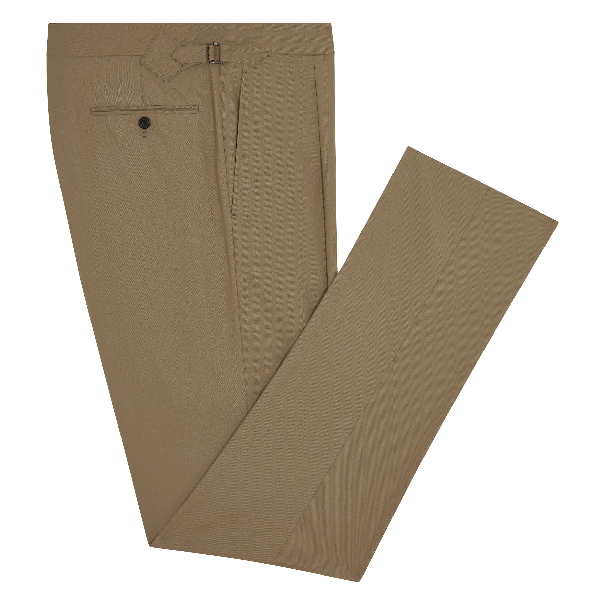 Duke Beige Cotton Twill Trousers