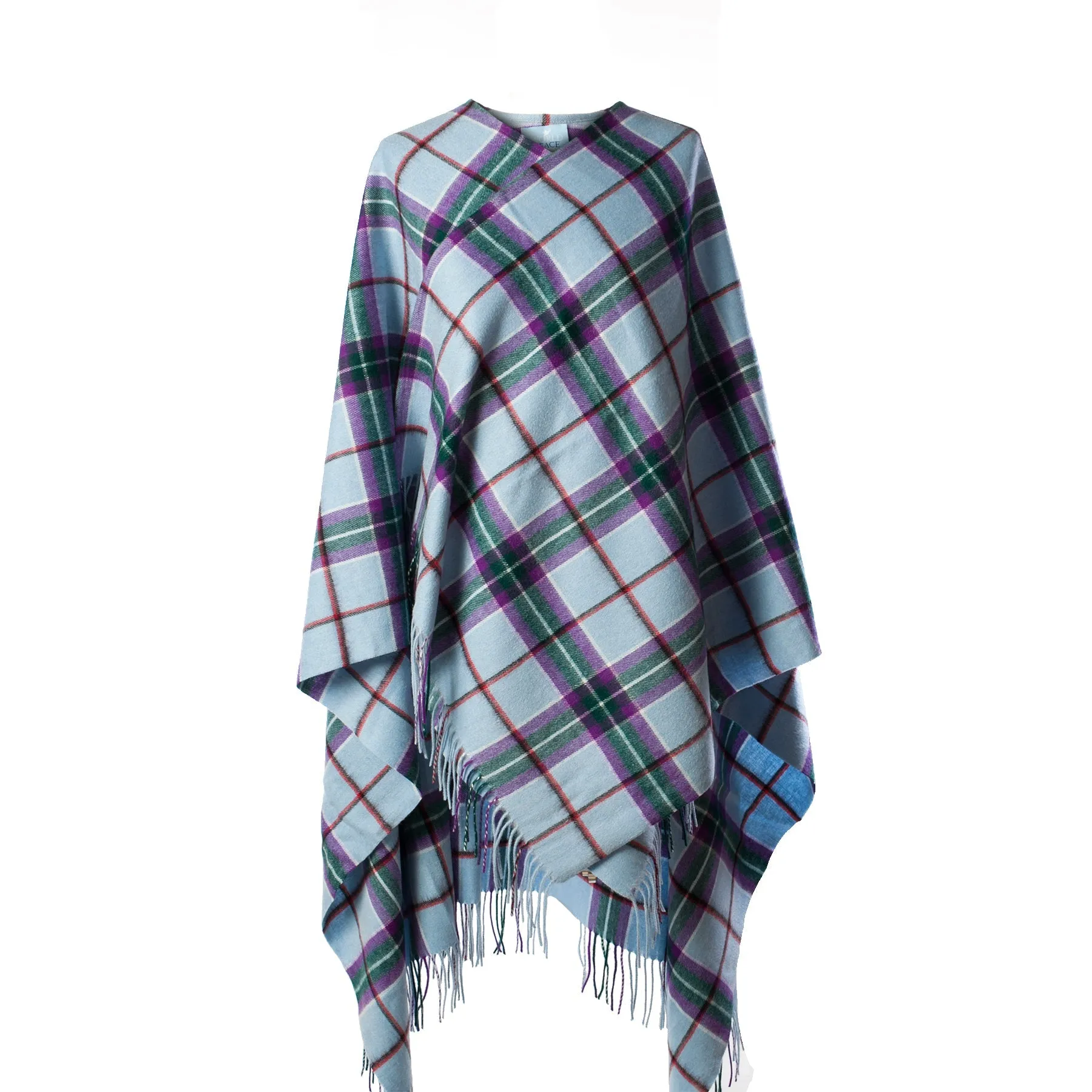 Edinburgh Lambswool Long Tartan Cape World Peace Tartan