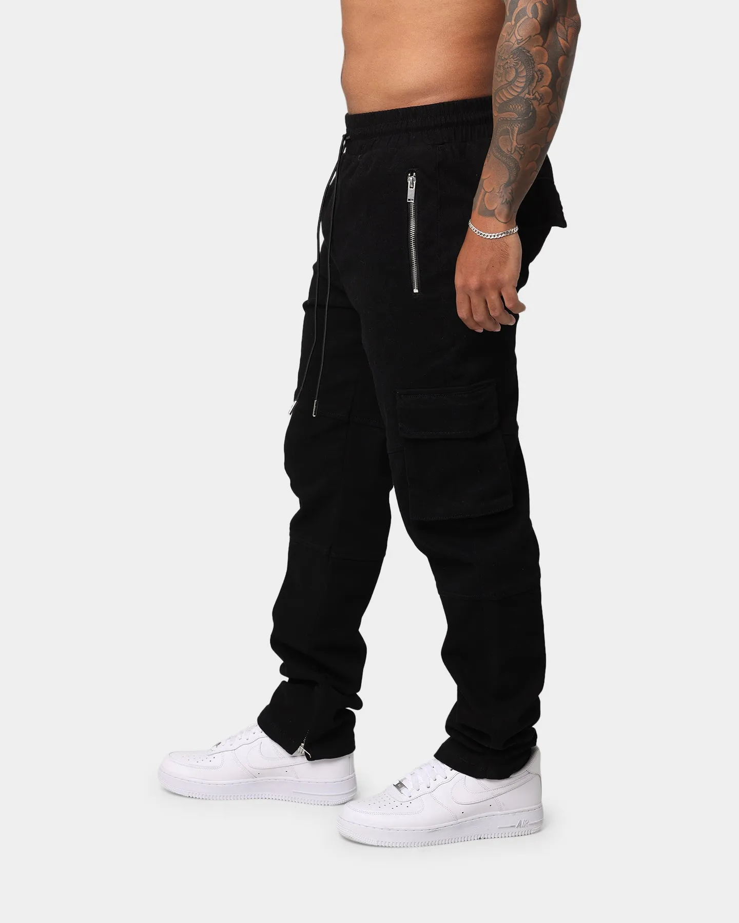 EN ES Poseidon Cargo Pants Black