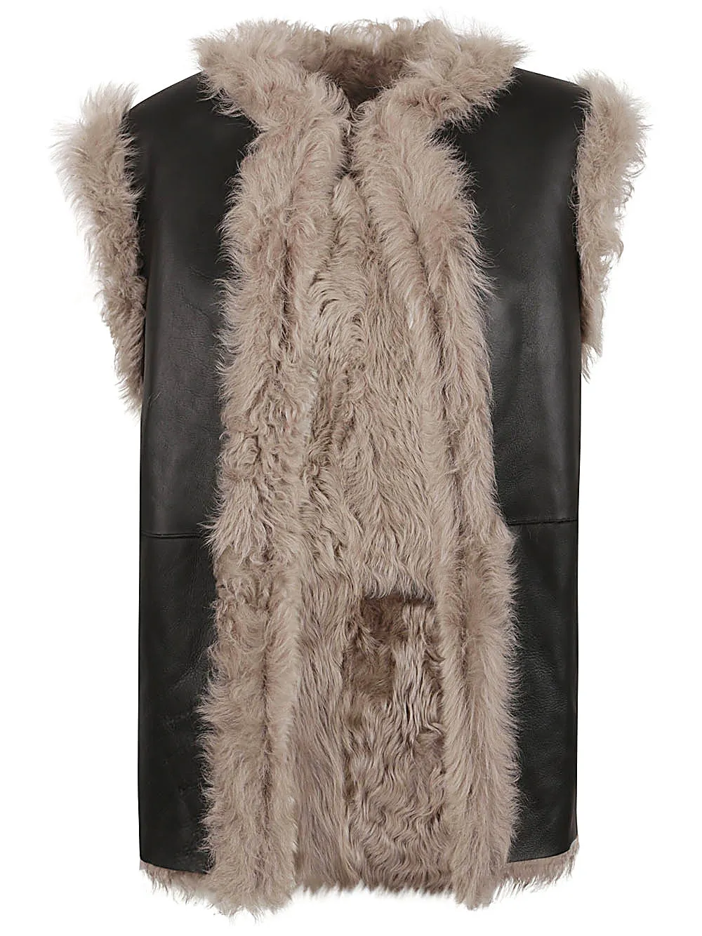 ENES Faux Fur Sleeveless Vest for Women