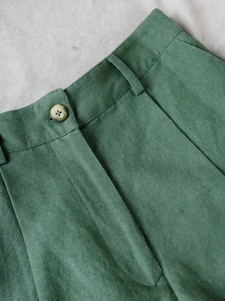 Esme Linen Short - Green