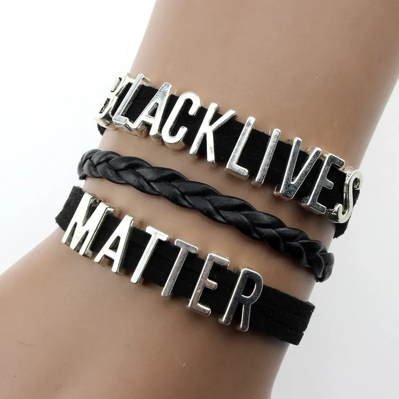 Fashion Simple And Versatile Hand-Woven Letter Bracelet