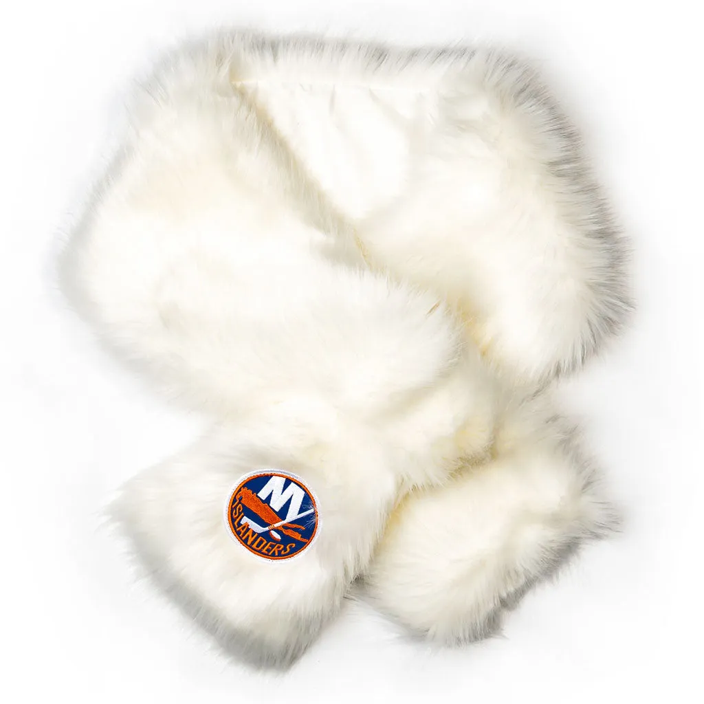 Faux Fur Scarf - White
