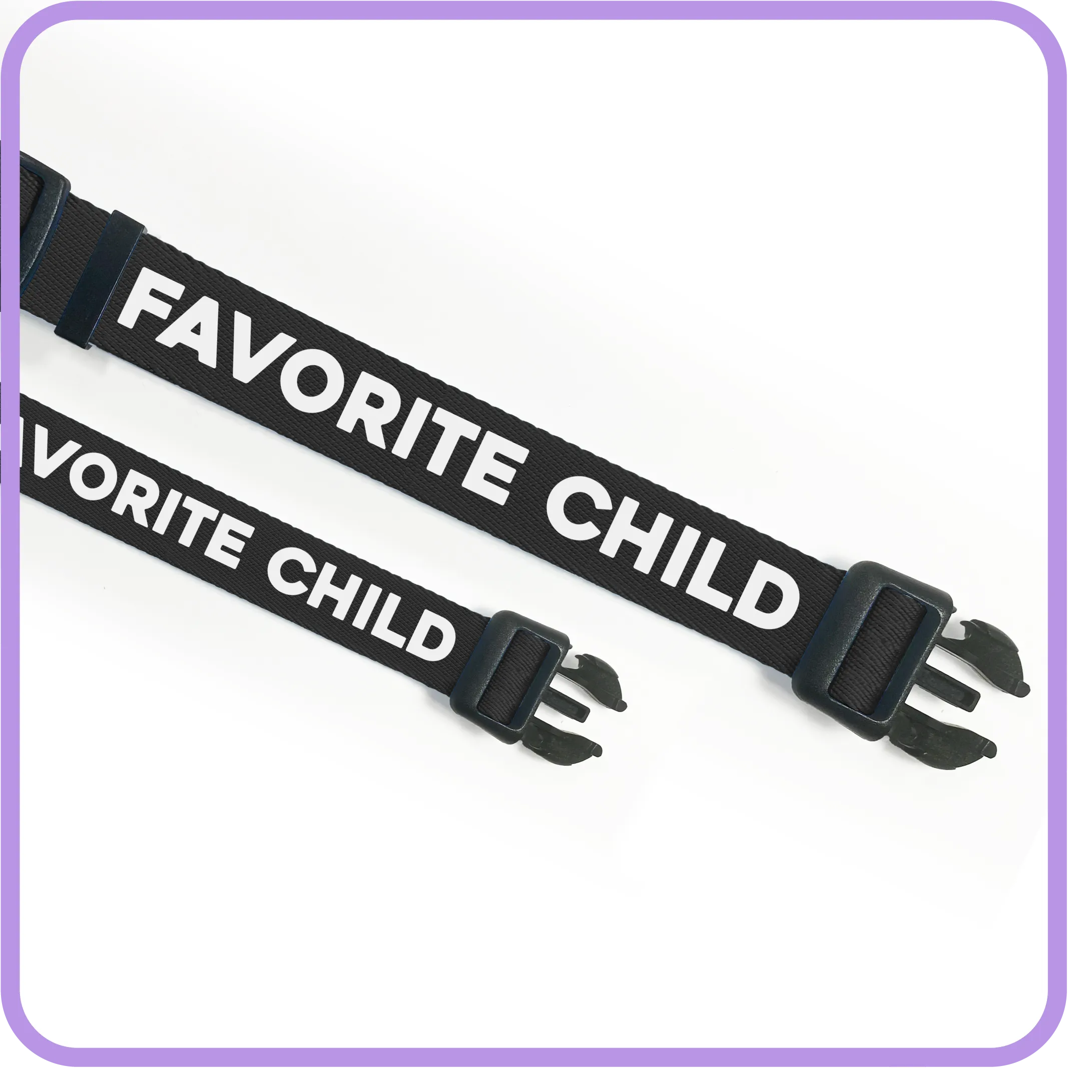 Favorite Child (Black) Dog Collar