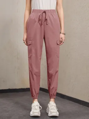 Flap Pocket Cropped Cargo Pant