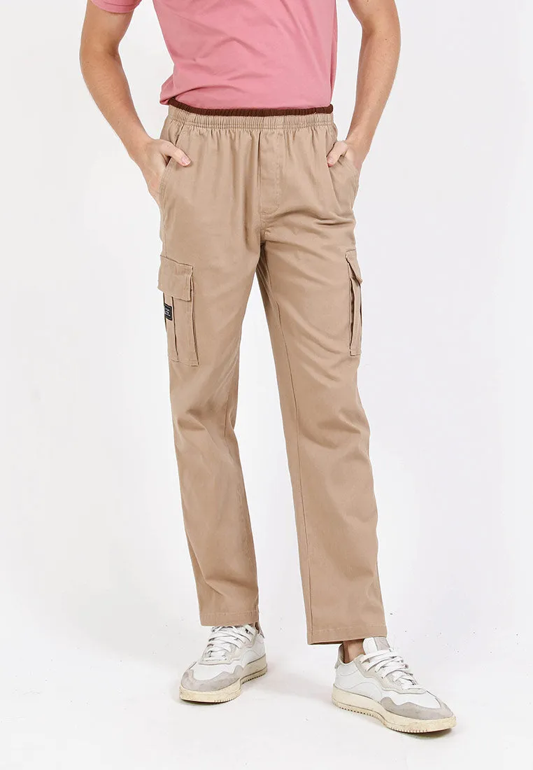 Forest Cotton Twill Stretchable Cargo Pants Men Cargo Long Pants Trousers | Seluar Lelaki Cargo Panjang - 10768