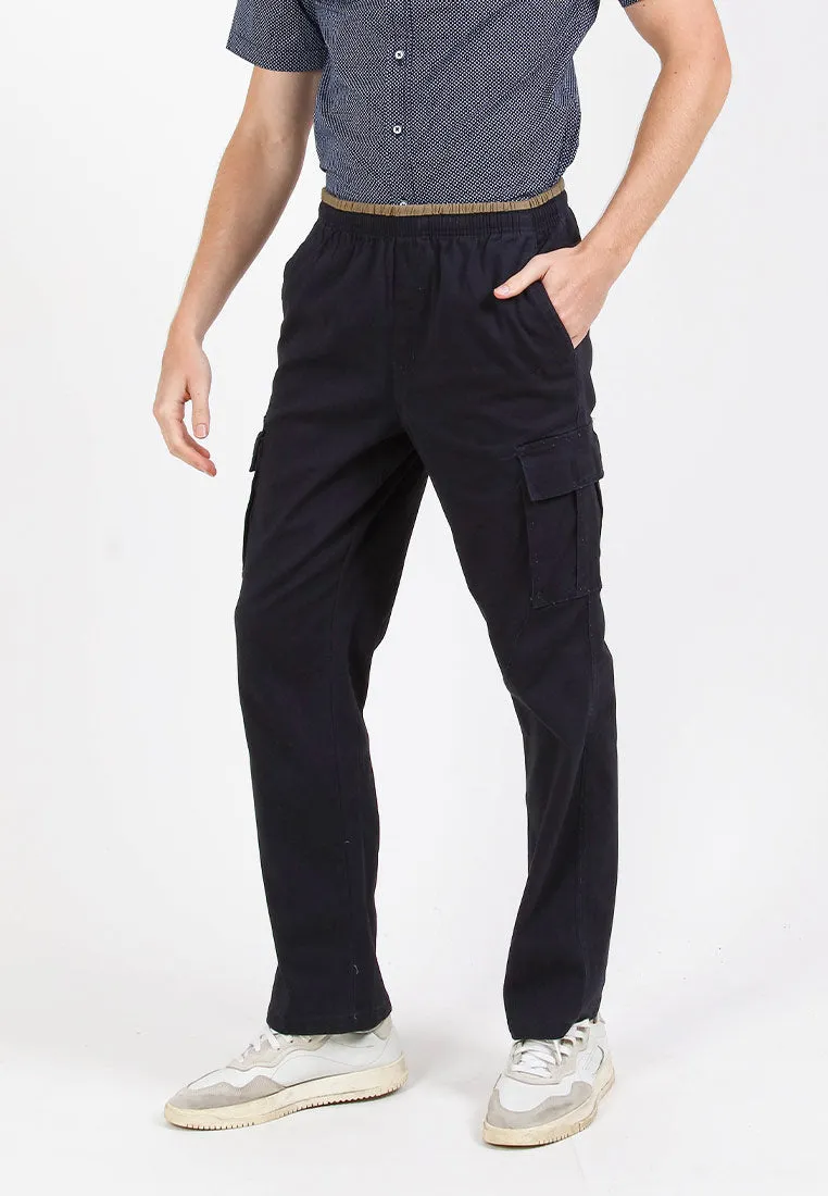 Forest Cotton Twill Stretchable Cargo Pants Men Cargo Long Pants Trousers | Seluar Lelaki Cargo Panjang - 10768