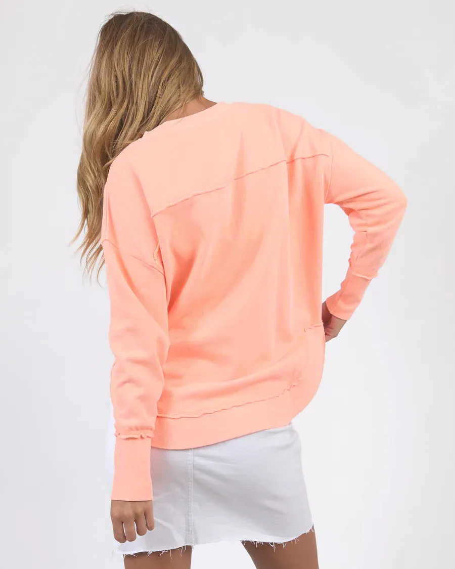 Foxwood Simplified Crew - Neon Peach