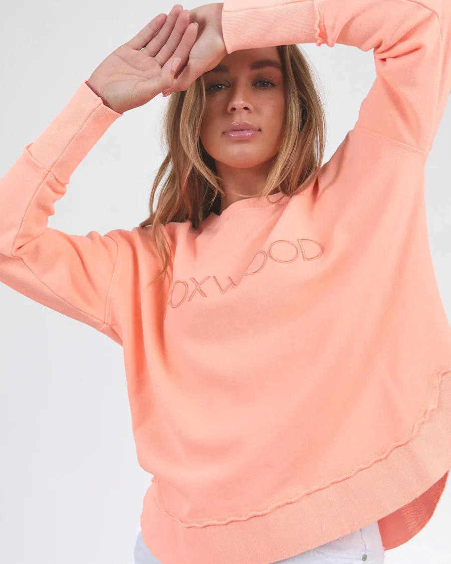 Foxwood Simplified Crew - Neon Peach