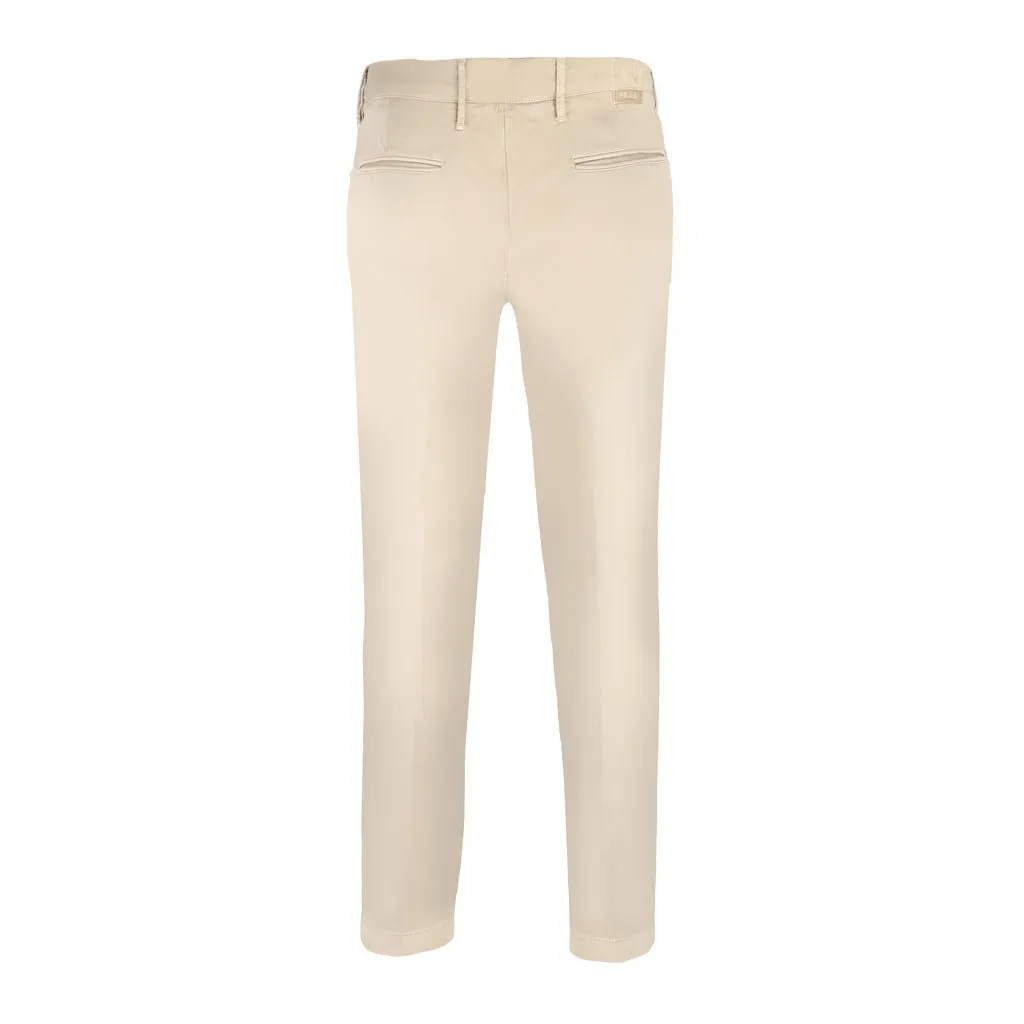 FRADI Satin Cotton Stretch Chino BEIGE REG