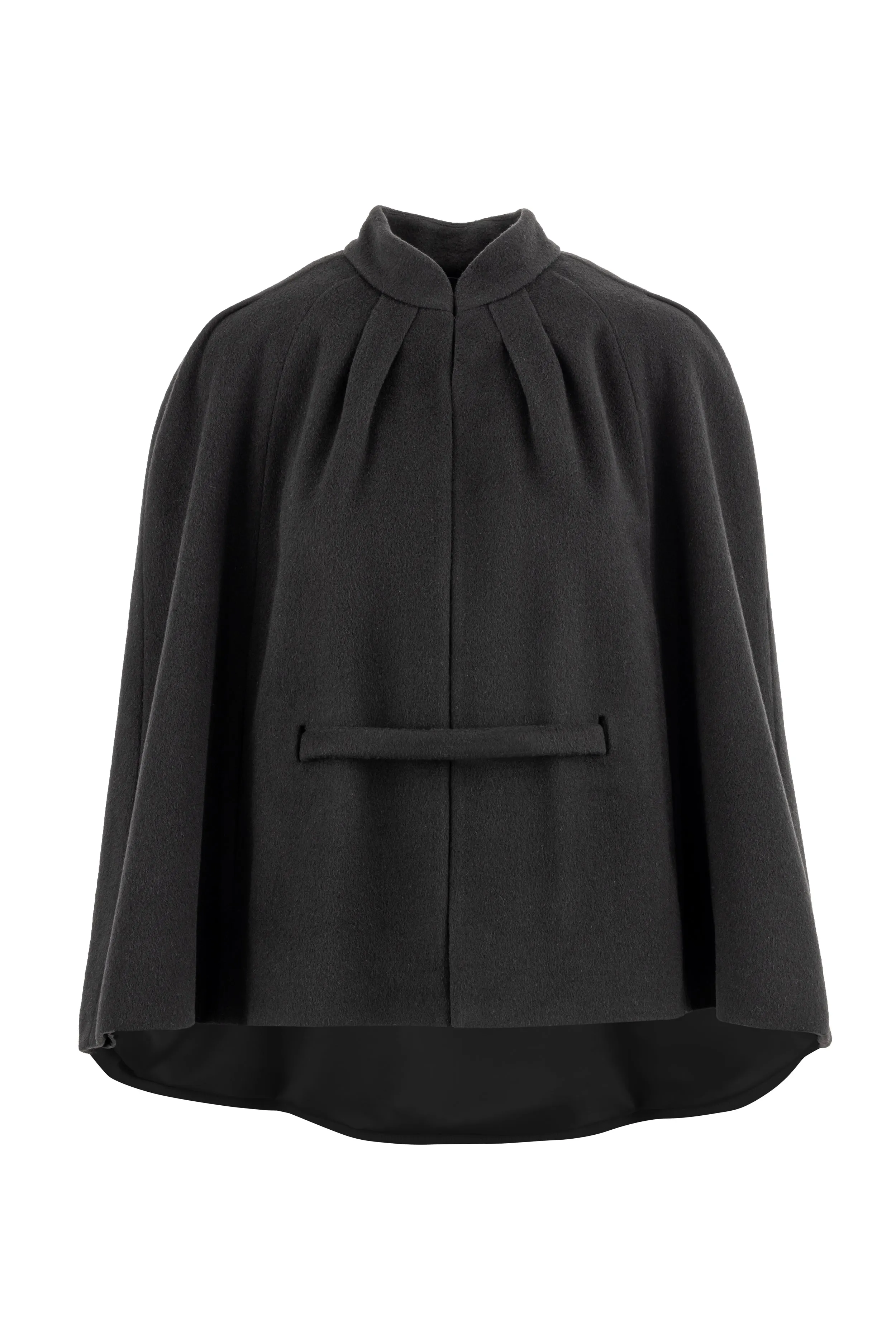 GALATELLA BLACK LIGHTWEIGHT CASHMERE CAPE