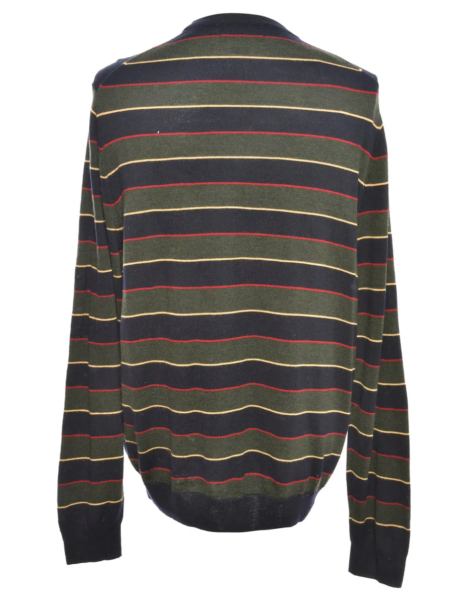 Green Brooks Brothers Striped Jumper - L