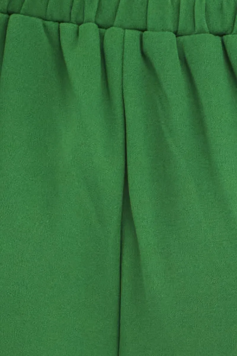 Green High Waist Pants