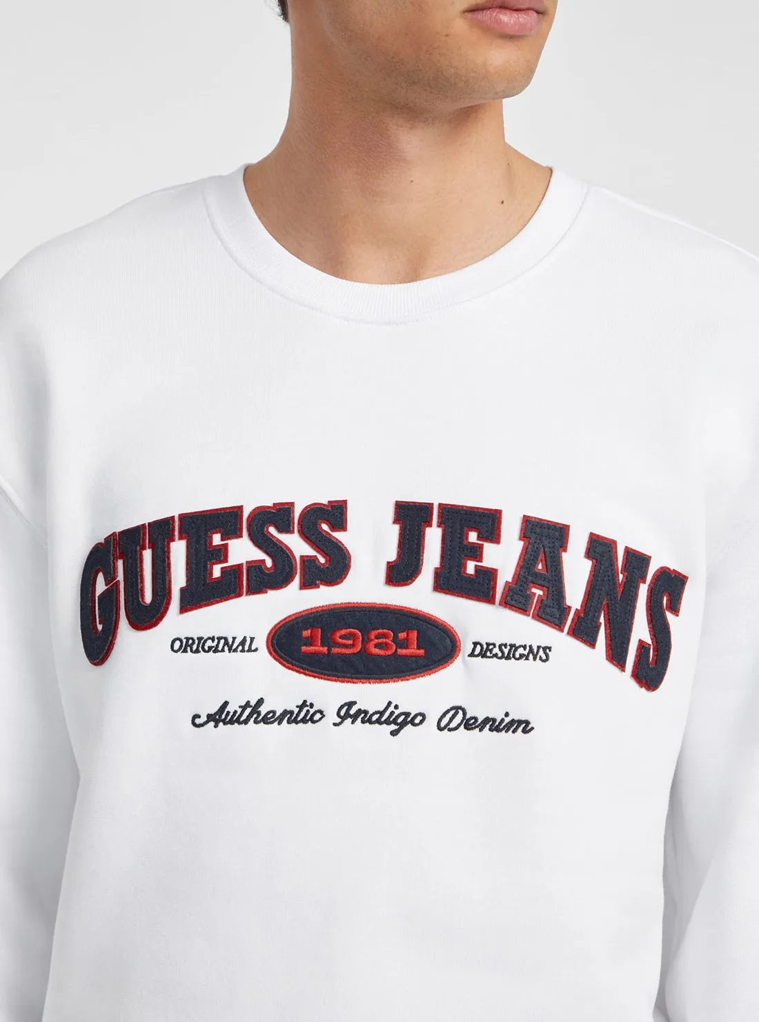 Guess Jeans White Original Jumper