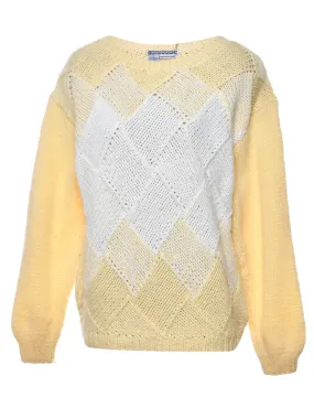 Hand Knitted Jumper - M