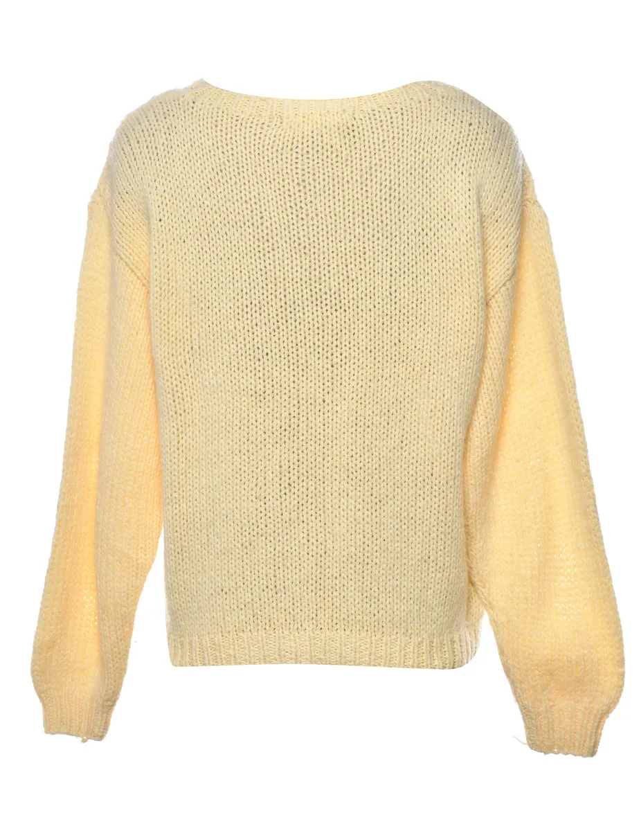 Hand Knitted Jumper - M