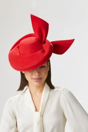 Hedy Red Percher Hat