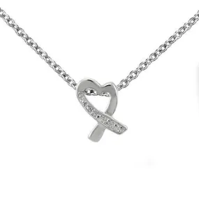 High polished (no plating) 925 Sterling Silver Chain Pendant with AAA Grade CZ in Clear for Women Style LOAS1339