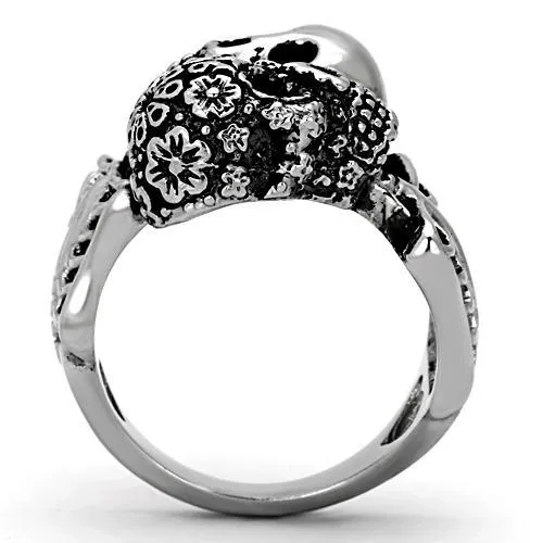 High polished (no plating) Stainless Steel Ring with No Stone for Women Style TK1039