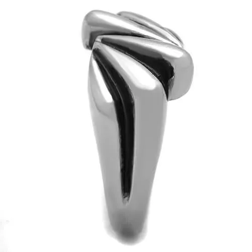 High polished (no plating) Stainless Steel Ring with No Stone for Women Style TK1520