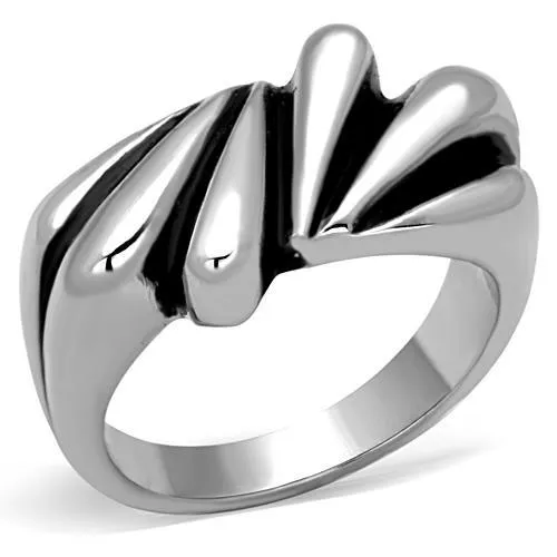 High polished (no plating) Stainless Steel Ring with No Stone for Women Style TK1520