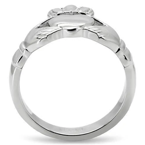 High polished (no plating) Stainless Steel Ring with No Stone for Women Style TK160