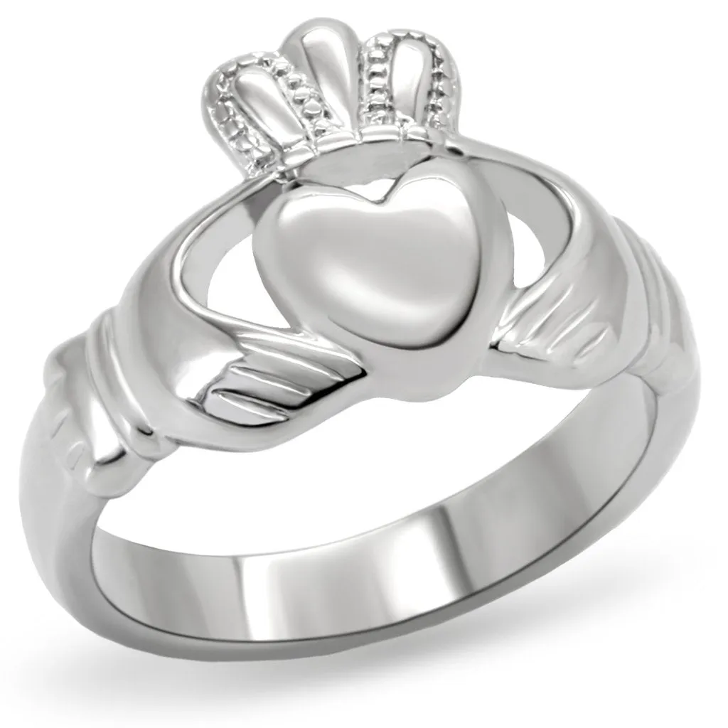 High polished (no plating) Stainless Steel Ring with No Stone for Women Style TK160