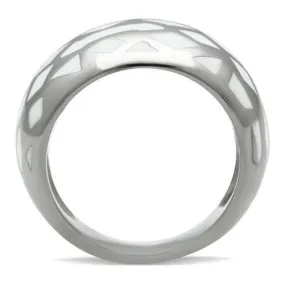 High polished (no plating) Stainless Steel Ring with No Stone for Women Style TK216