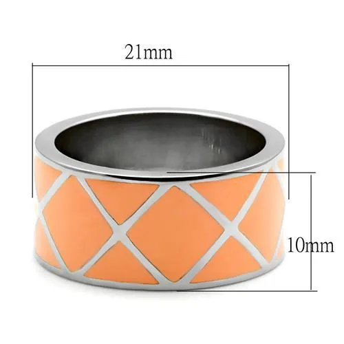 High polished (no plating) Stainless Steel Ring with No Stone for Women Style TK218