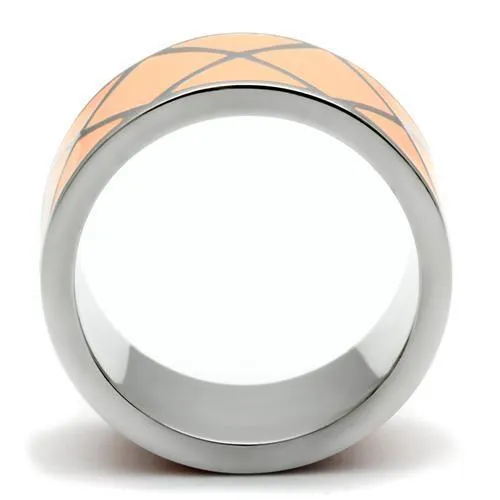 High polished (no plating) Stainless Steel Ring with No Stone for Women Style TK218