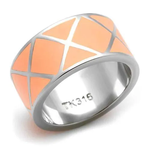 High polished (no plating) Stainless Steel Ring with No Stone for Women Style TK218