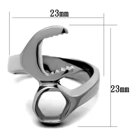 High polished (no plating) Stainless Steel Ring with No Stone for Women Style TK2396