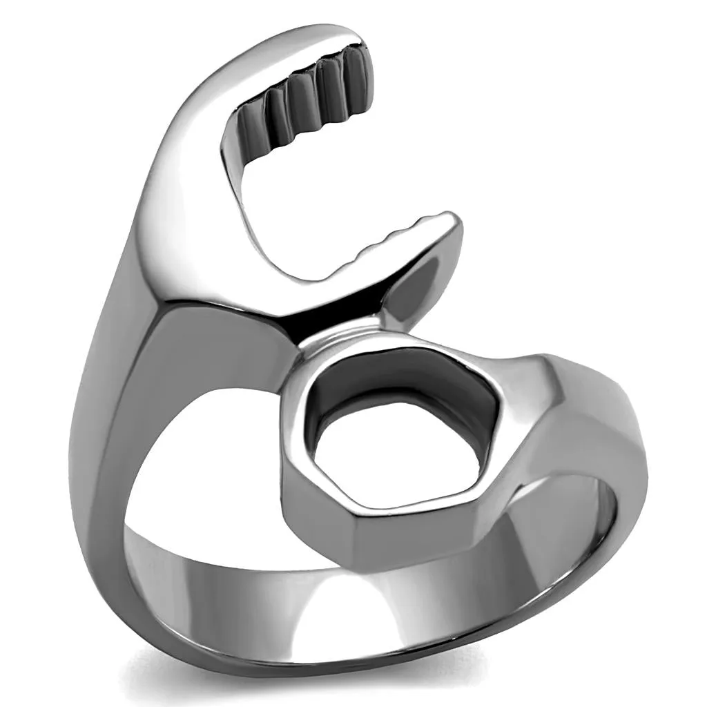 High polished (no plating) Stainless Steel Ring with No Stone for Women Style TK2396