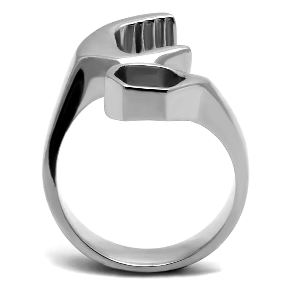 High polished (no plating) Stainless Steel Ring with No Stone for Women Style TK2396