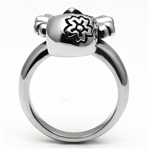 High polished (no plating) Stainless Steel Ring with No Stone for Women Style TK667