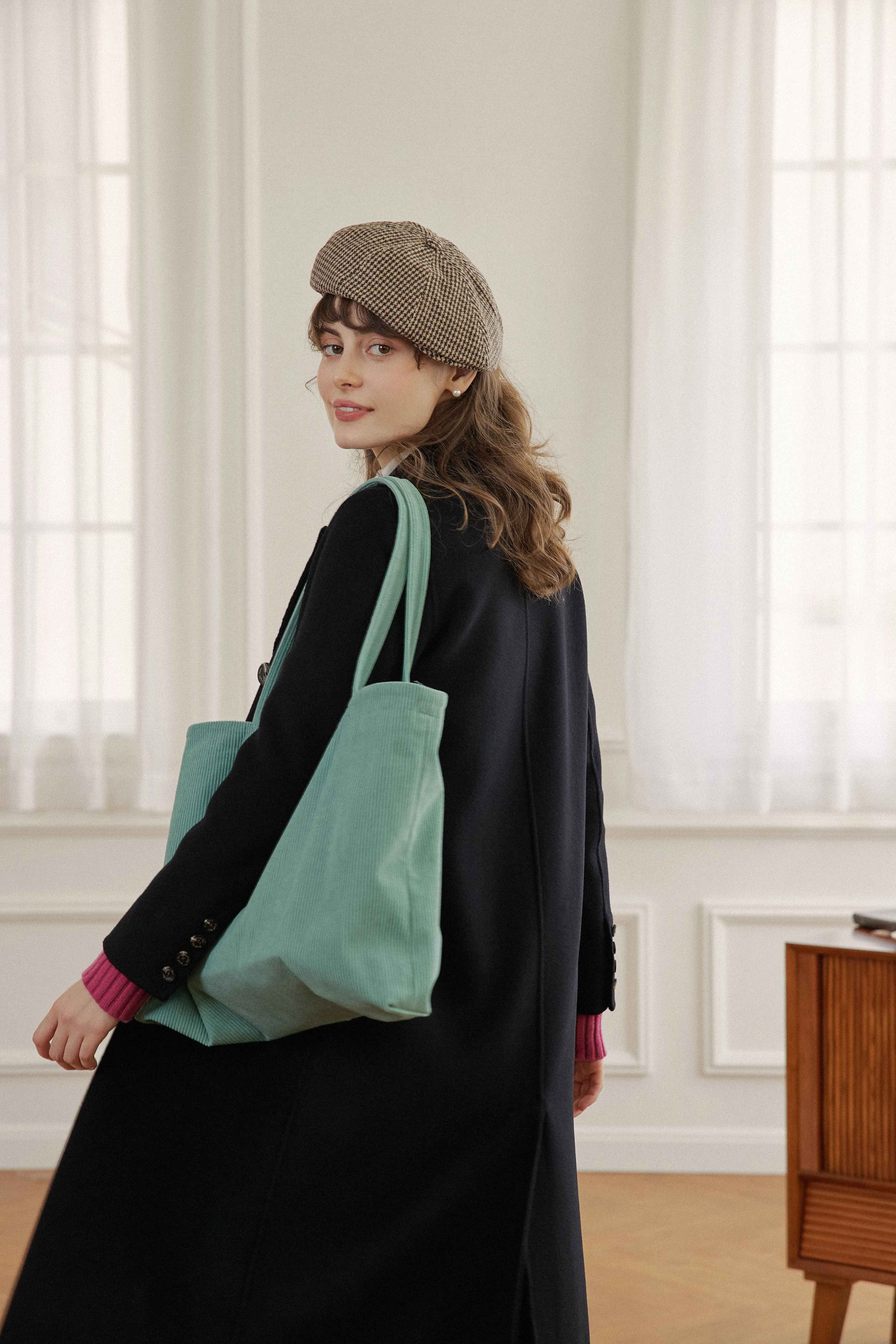 High-Quality Versatile Corduroy Tote Bag