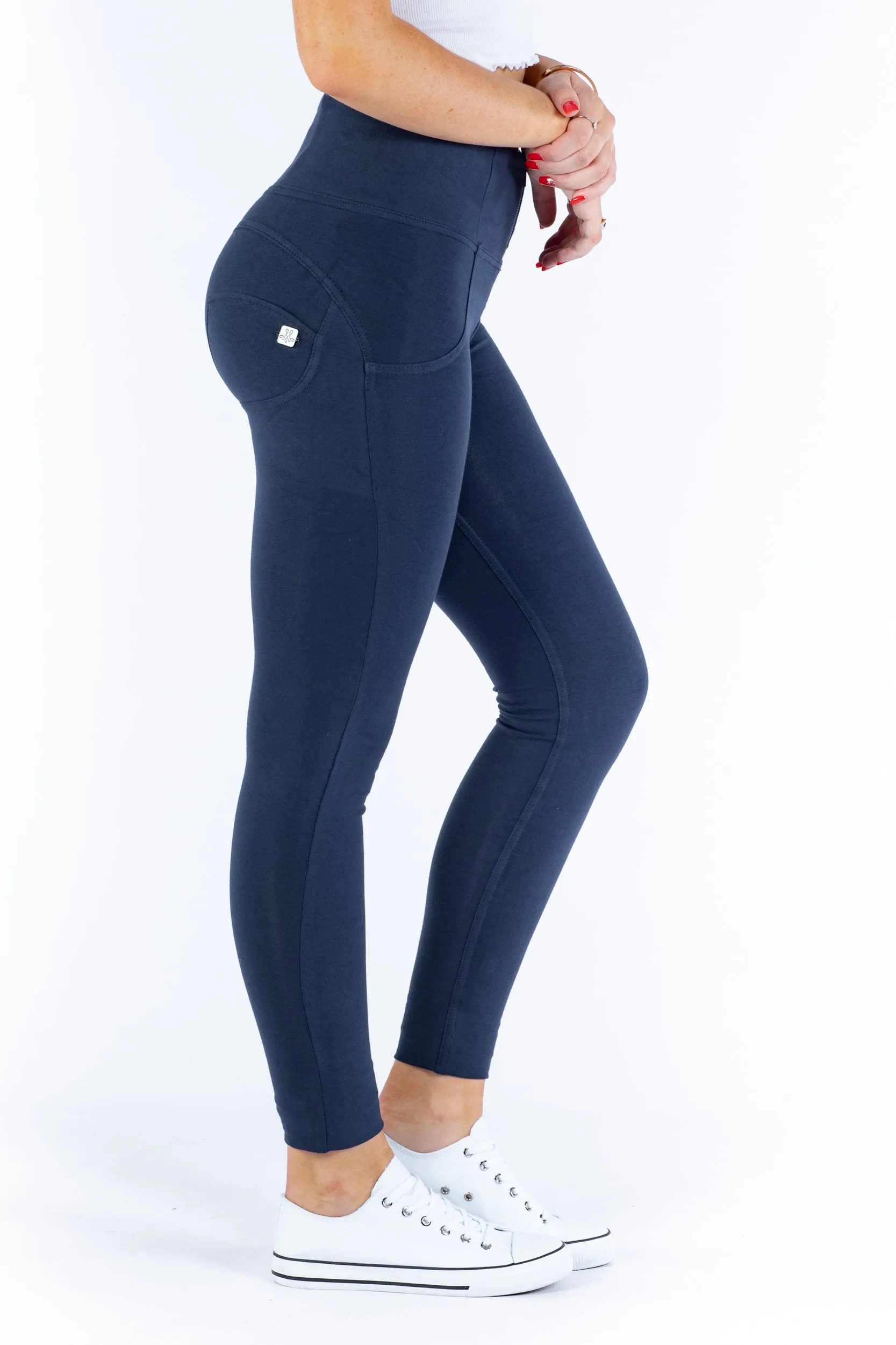 High waist Butt lifting Shaping pants - Navy