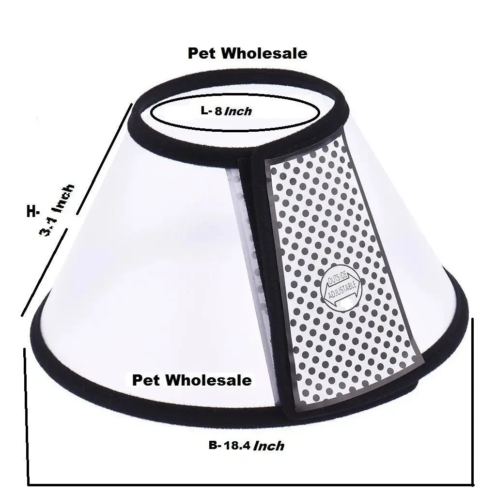 Jacky Treats Pet Cone Elizabeth Collar NO.7 for Dogs (Extra Extra Small)