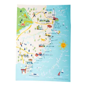 Jersey Shore Tea Towel