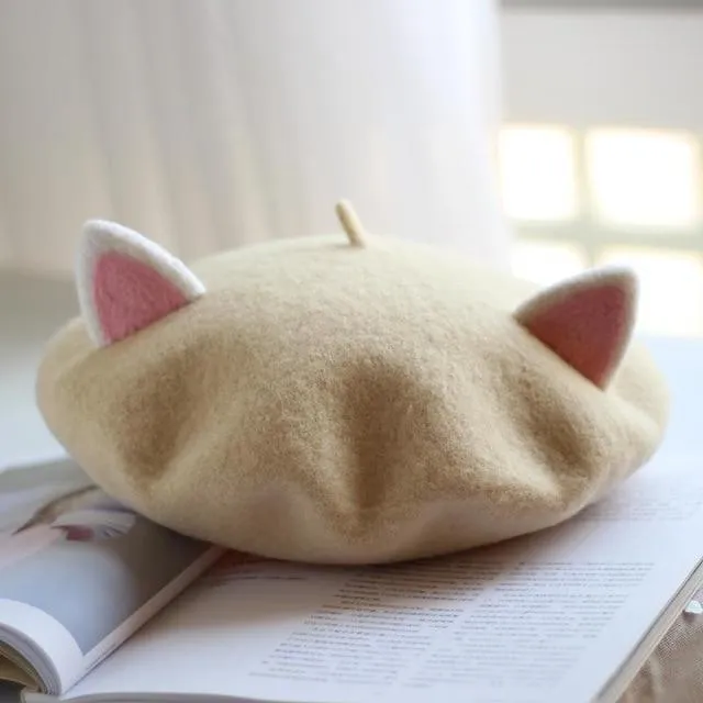 Kawaii Cat Ears Beret