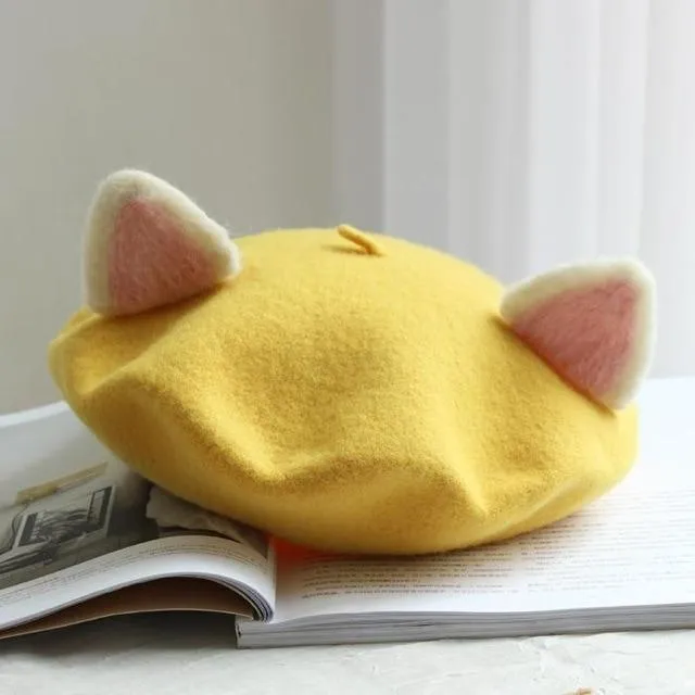 Kawaii Cat Ears Beret