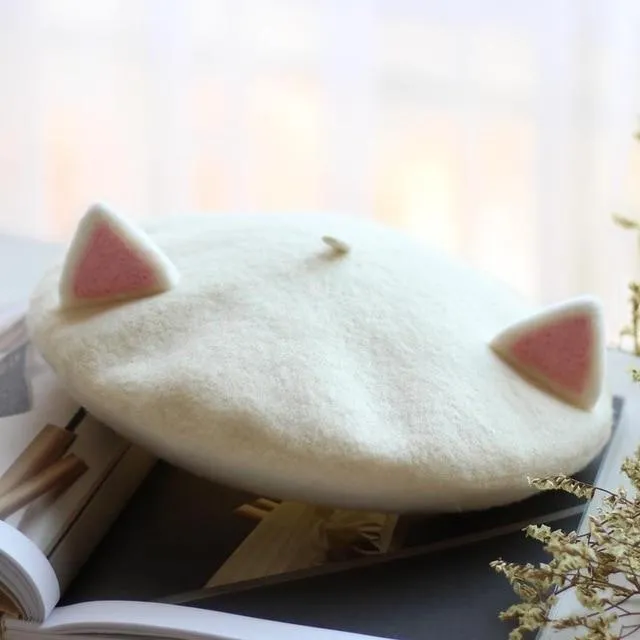 Kawaii Cat Ears Beret