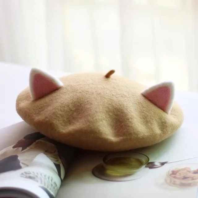 Kawaii Cat Ears Beret