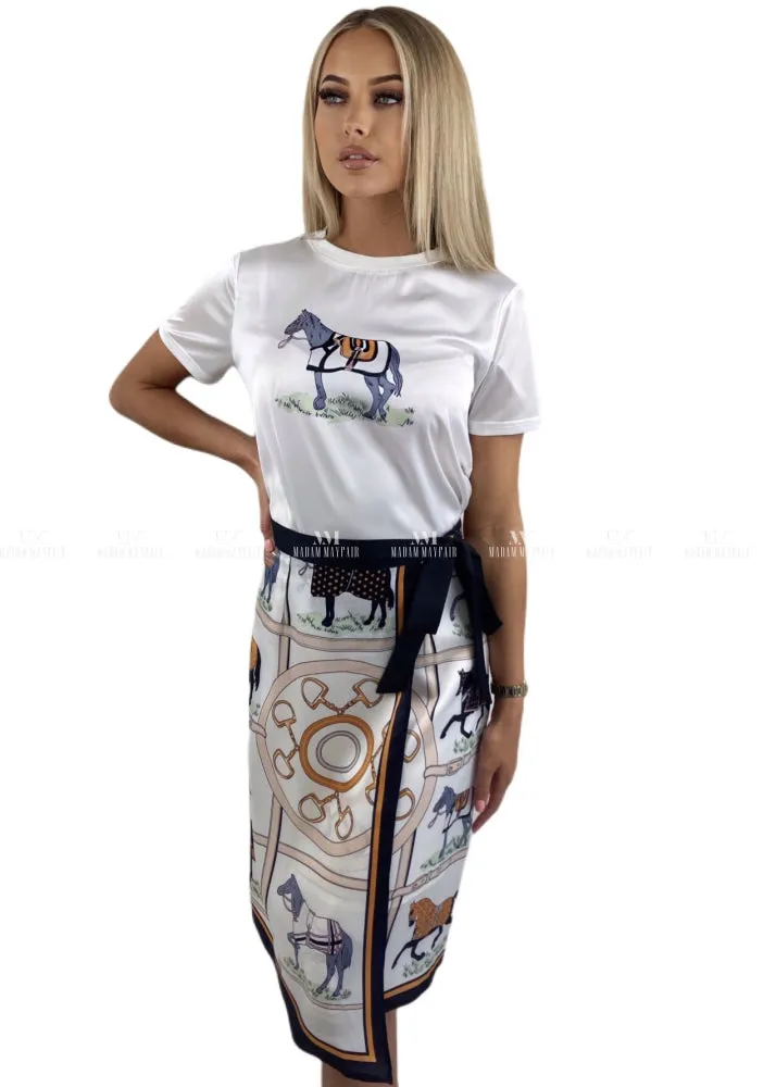 Kelly Horse Print Two Piece