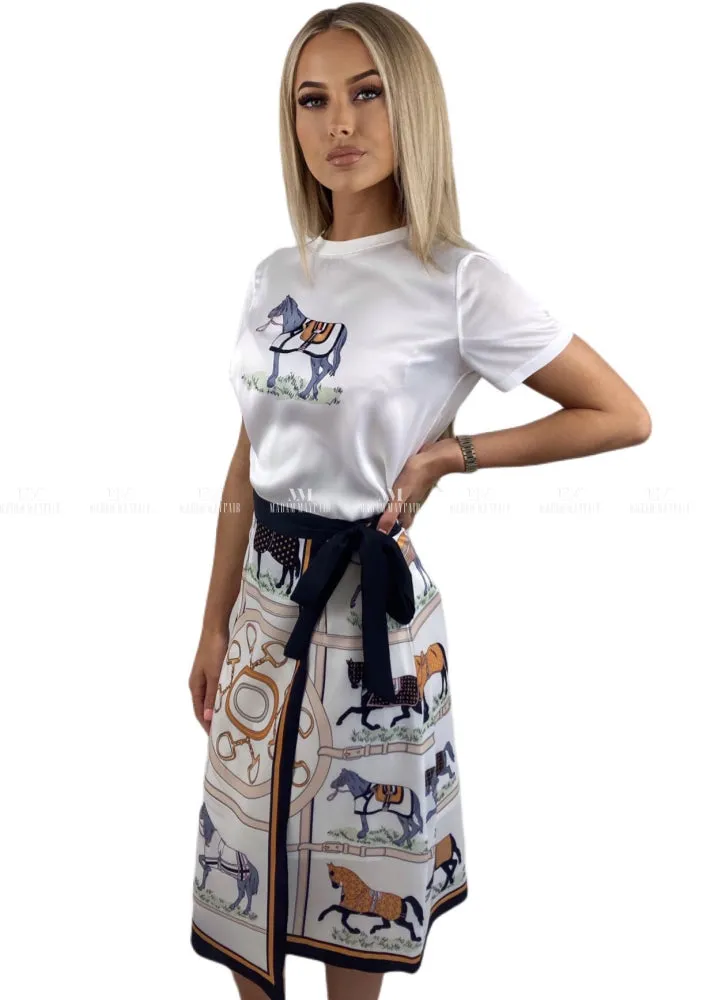 Kelly Horse Print Two Piece